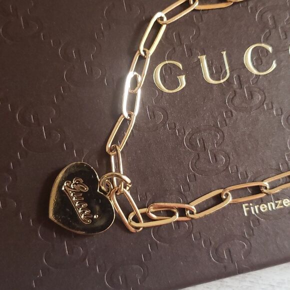 Gucci Heart Necklace Zipper Pull Replacement Upcycled - Picture 2 of 6
